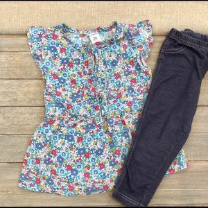 Carter’s top with jeggings